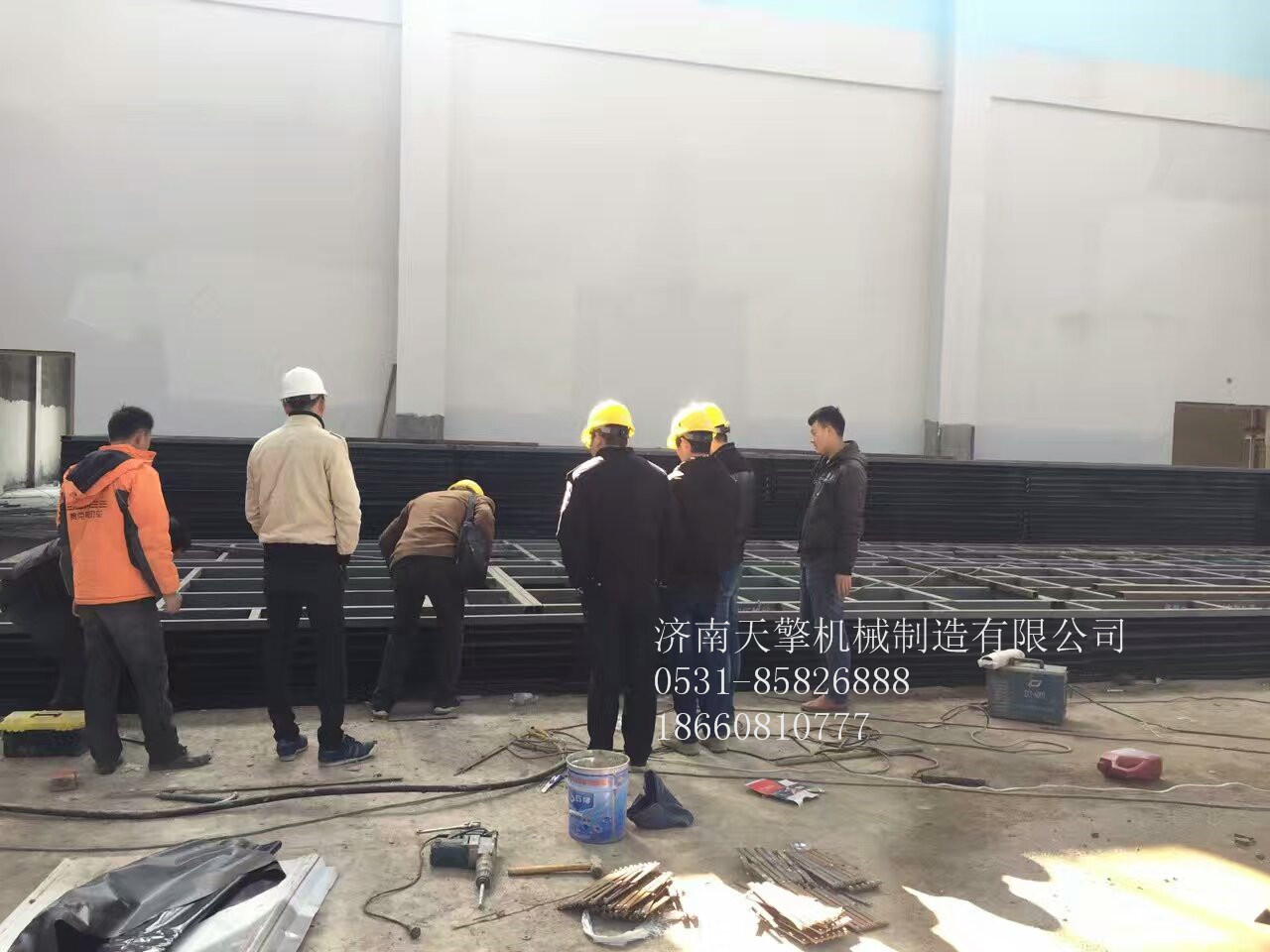 大型階梯舞臺安裝現場